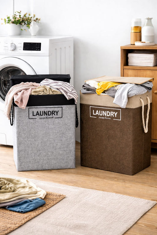 Foldable Laundry Basket with Lid