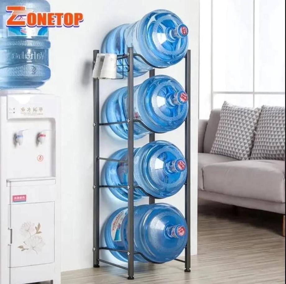 4 TIER WATER BOTTLE RACK HOLDER