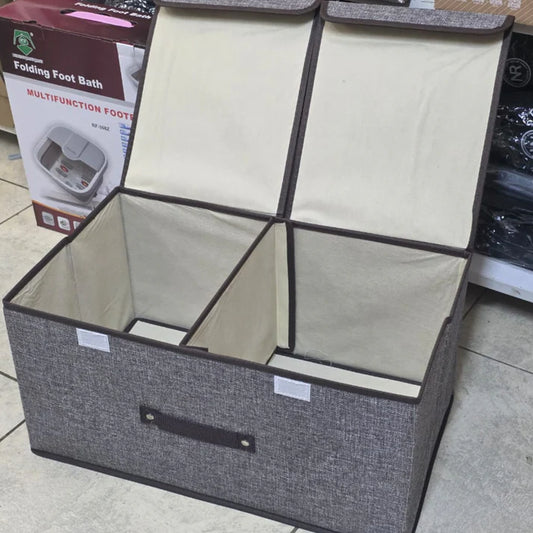 Foldable double closet organizer