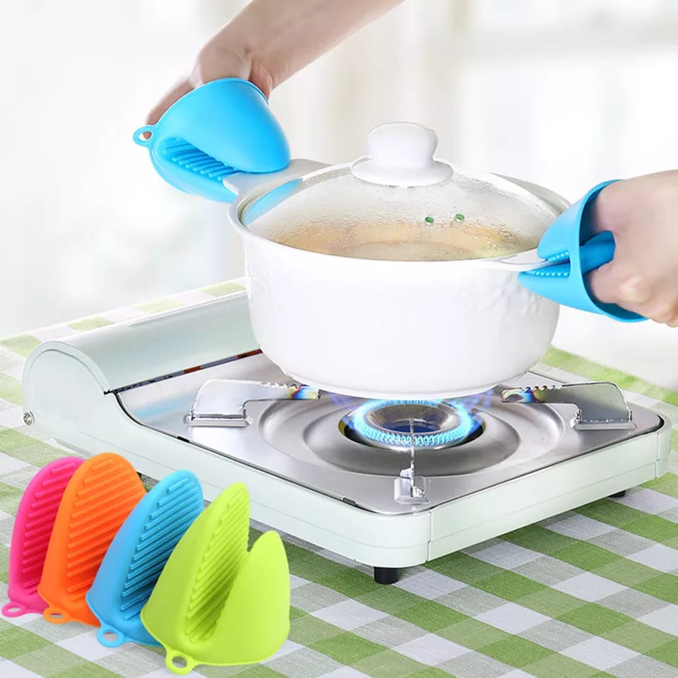 2Pc Kitchen Silicone Heat Resistant Gloves