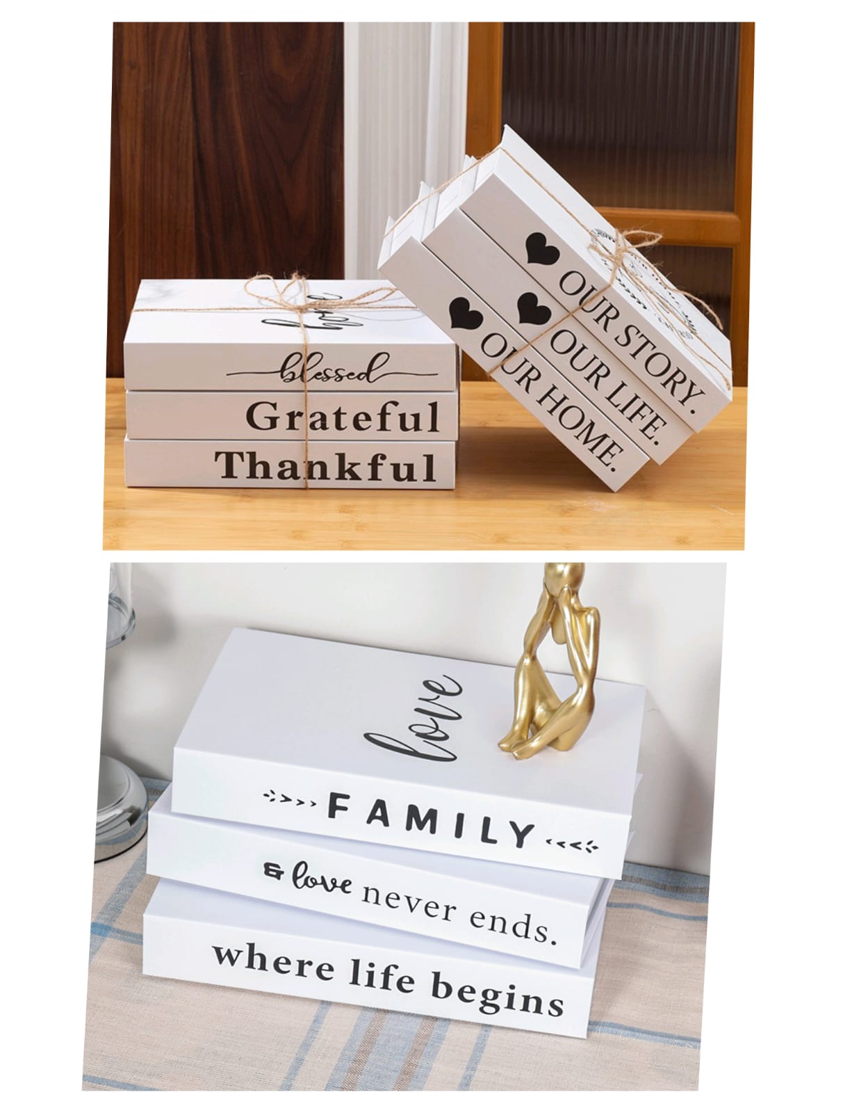 Modern Fake Books Decoration