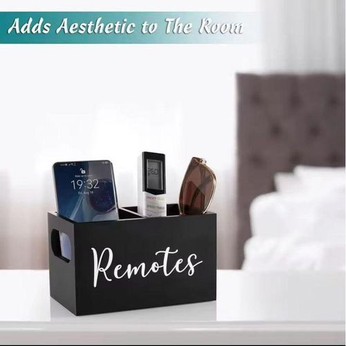 Space-Saving Remote Control Organizer Box — Stylish & Practical Desk Storage Solution