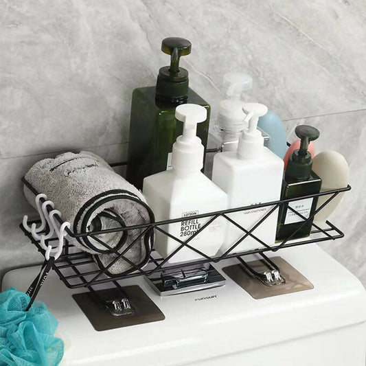 Big size 34x15x7cm metallic bathroom or toilet top organizer