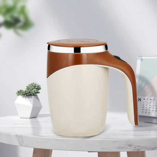 Electric Stirring Coffee Mug, Self Stirring Mug, Rotating Mixing Cup for Home, Electric Stainless Steel Self Mixing Coffee Mug, Suitable for Coffee, Milk, Cocoa