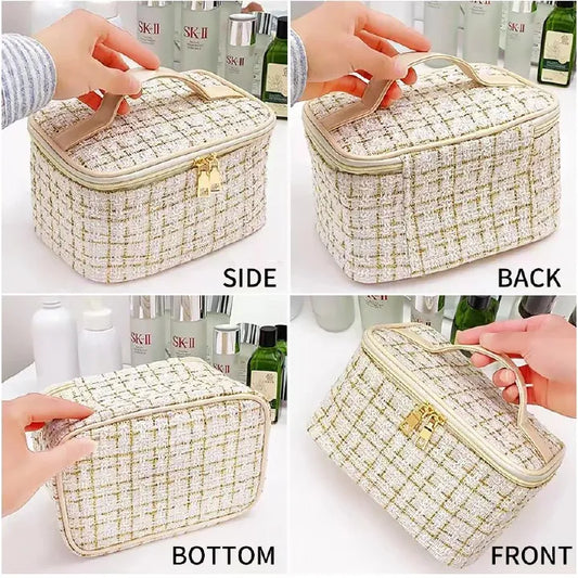 Tweed Luxury Cosmetic Bag Organizer