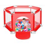 Kids game fence play pen with balls