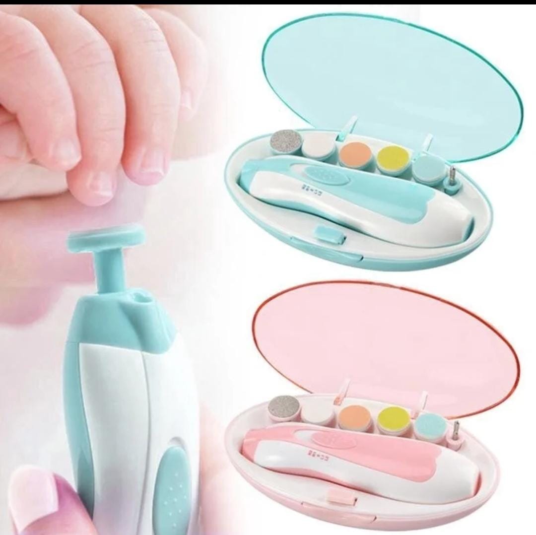 Baby Electric Nail File, Electric Nail File for Babies, Baby Nail Clipper with 6 Interchangeable Sand Heads