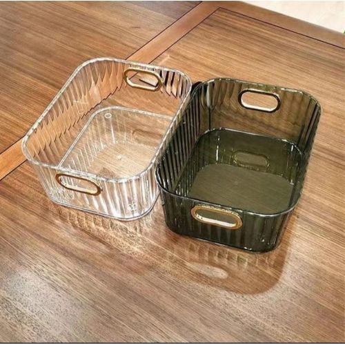Multi-Purpose Clear Acrylic Organizer — Versatile Storage for Spice, Makeup, Bathroom & Fridge Essentials
