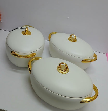 3pcs luxury Forever gold hotpot set