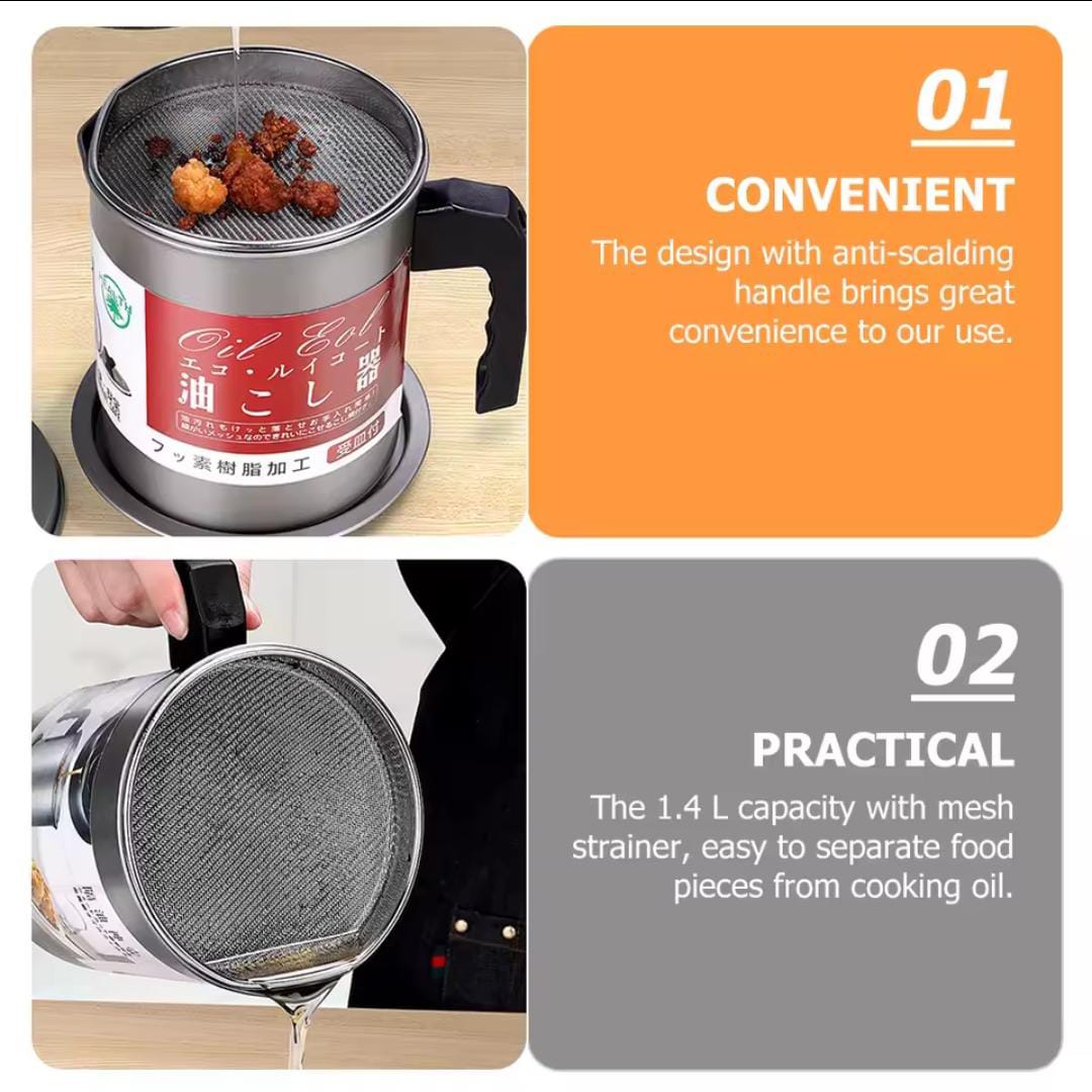 Oil filter pot stainless steel