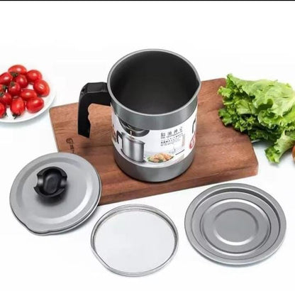 Oil filter pot stainless steel