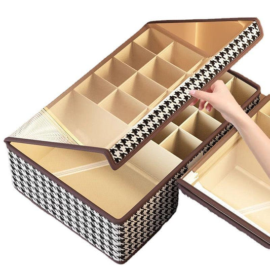 17 grid foldable undergarment organizer