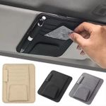 Small car sun visor organizer for trucks cars, car visor document holder, sunglasses, drving license, insurance, pen, key, phone