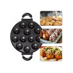 12-Slot Non-Stick Vitumbua Pan for Mini Snacks