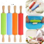 Silicone Dough Maker / Rolling Pin – Non-Stick Baking Tool