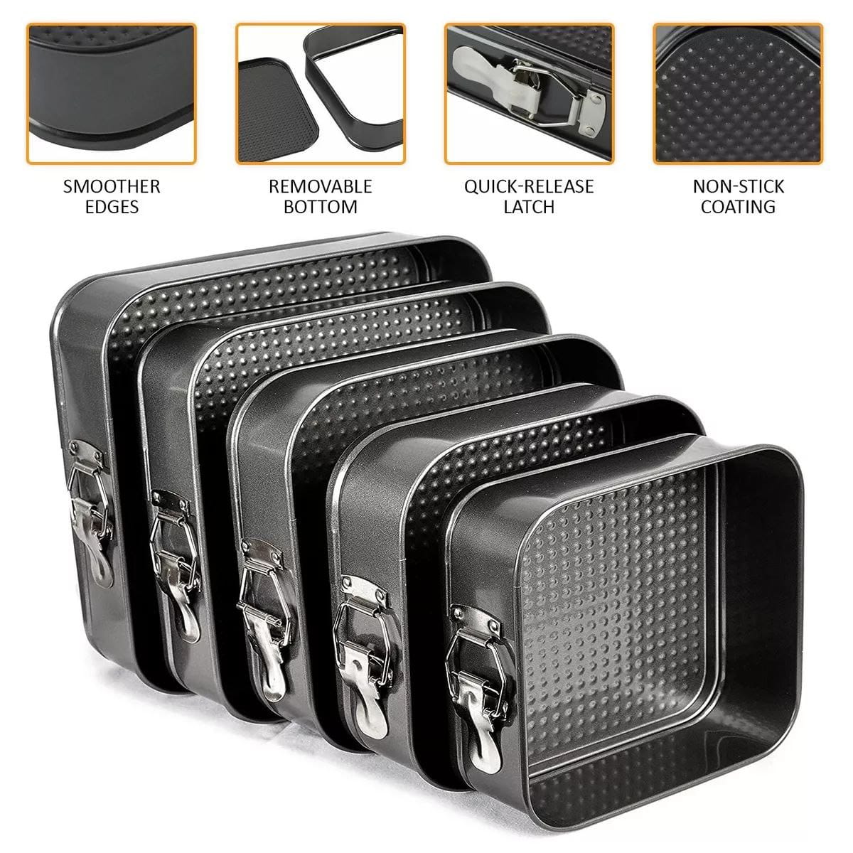 Square Baking tins set 6pcs/set