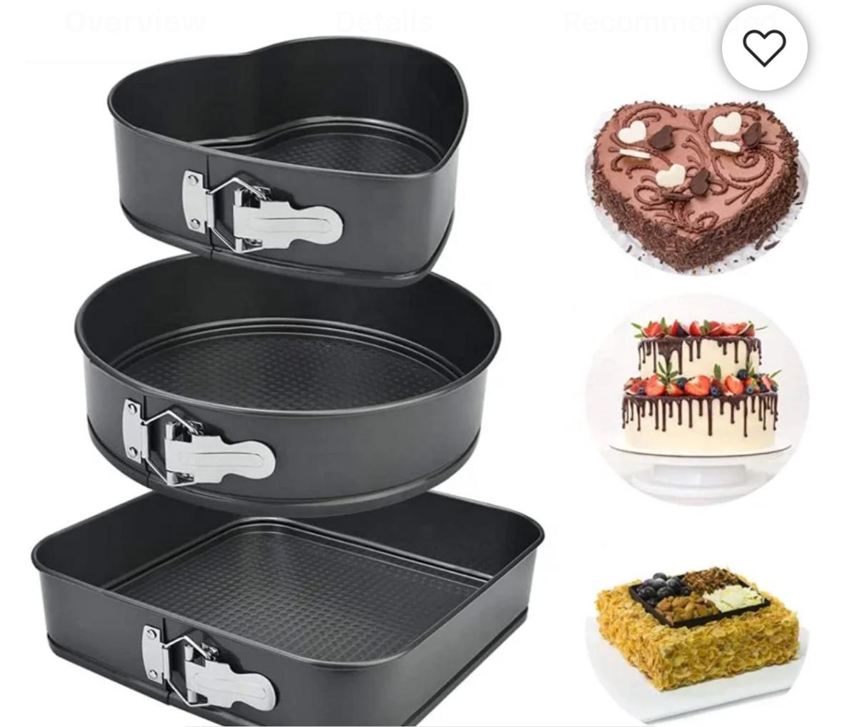 3pcs Baking  tin set