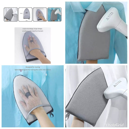 Highly insulated hand held iron pad.