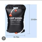 Solar Heated Camp Shower Bag – 20L Portable Outdoor Shower with Hose & Shower Head