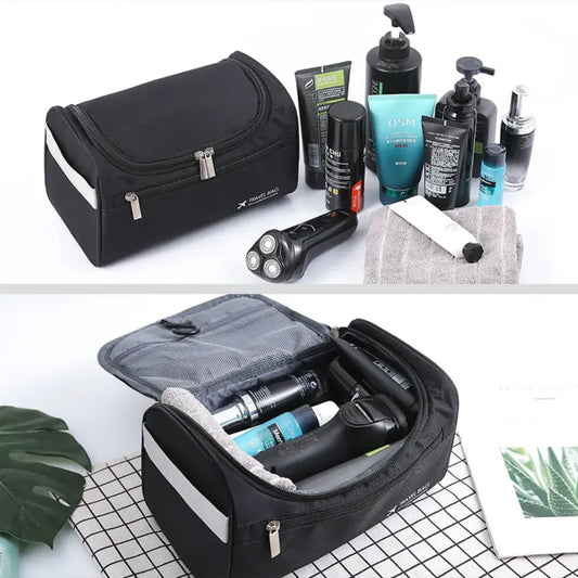 Travel portable cosmetic bag.