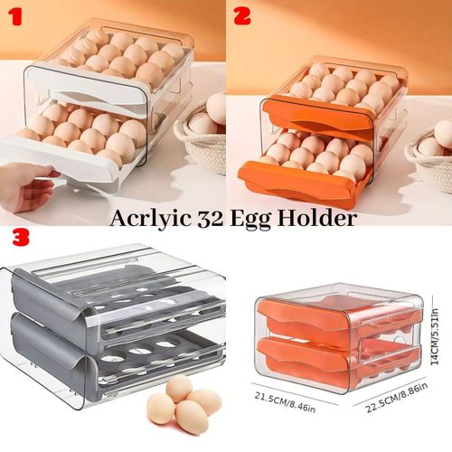 32pcs Stylish 2-Layered Egg Tray