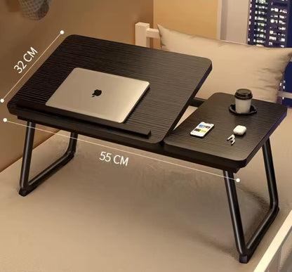Adjustable Tilting Laptop Folding Table Stand Desk Bed Table with Foldable Legs