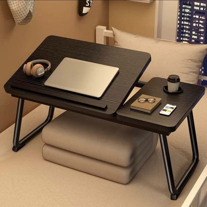 Adjustable Tilting Laptop Folding Table Stand Desk Bed Table with Foldable Legs