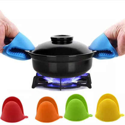2Pc Kitchen Silicone Heat Resistant Gloves