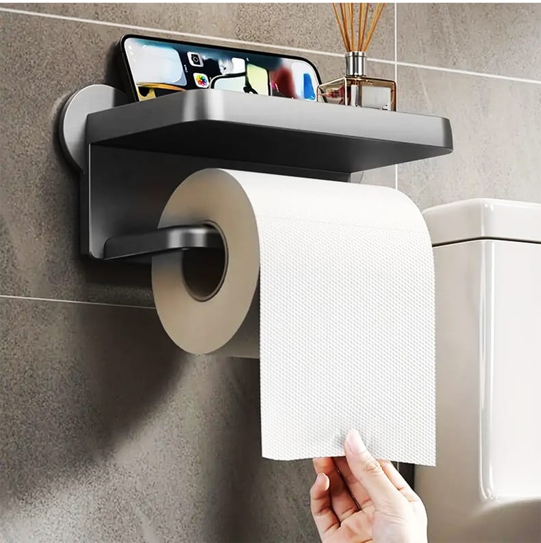 Punch Free Wall Mounted Tissue Storage Rack