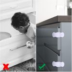 4‑Piece Child Safety Cupboard Locks