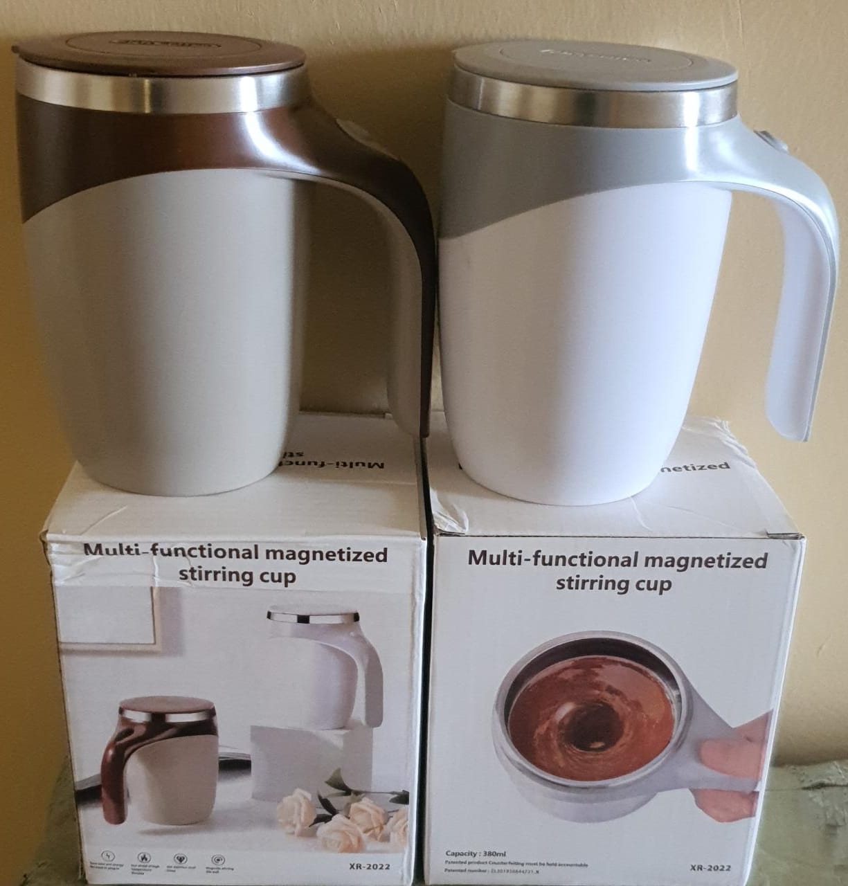 AAA Battery powered 380ml stainless steel Magnetic stirring cup