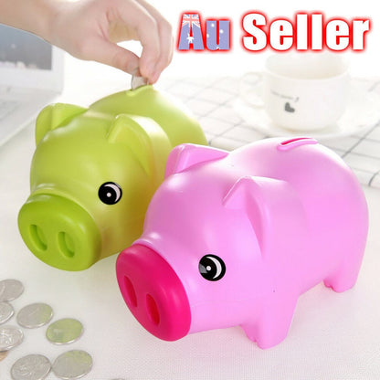 Kids plastic piggy banks