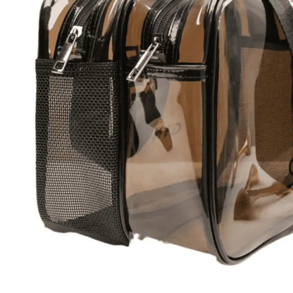 Travel Portable Cosmetic Bag and Makeup Organizer, Waterproof Double-Layer Design with Wet and Dry Separation, Practical Toiletries Bag for Travel, Home or Daily Use