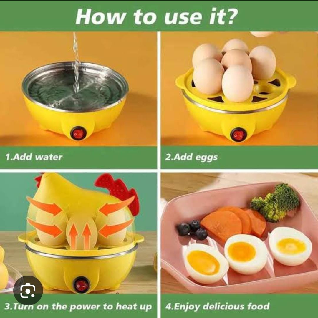 Electric 7-Pc Egg Poacher & Boiler