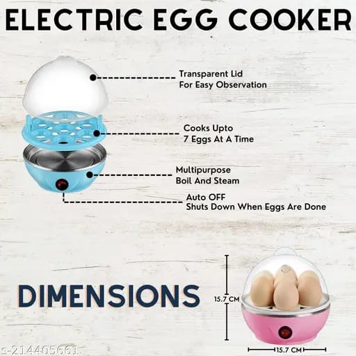 Electric 7-Pc Egg Poacher & Boiler