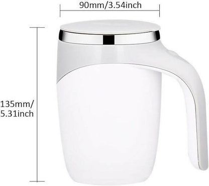 Electric Stirring Coffee Mug, Self Stirring Mug, Rotating Mixing Cup for Home, Electric Stainless Steel Self Mixing Coffee Mug, Suitable for Coffee, Milk, Cocoa