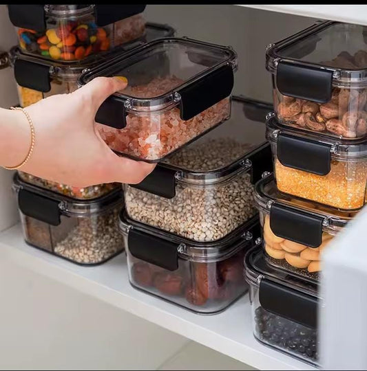 3pc Transparent Airtight Pantry Boxes
