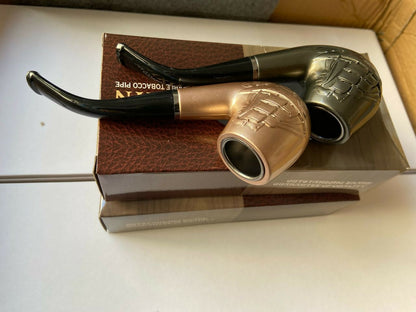 Classic Tobacco Smoking Pipe – Reusable Wooden-Style Handheld Pipe for Dry Herbs
