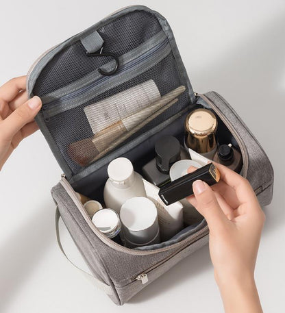 Travel portable cosmetic bag.