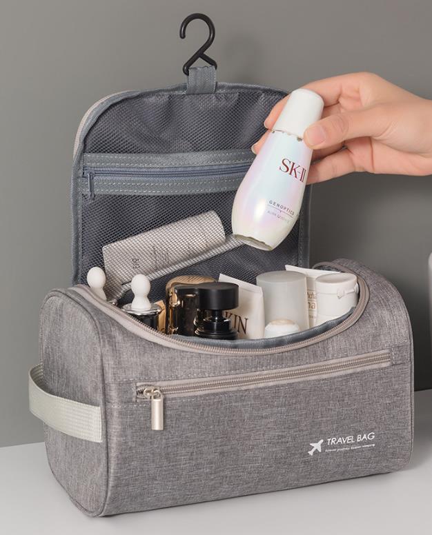 Travel portable cosmetic bag.