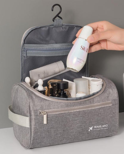 Travel portable cosmetic bag.