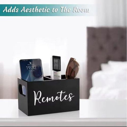 Space-Saving Remote Control Organizer Box — Stylish & Practical Desk Storage Solution