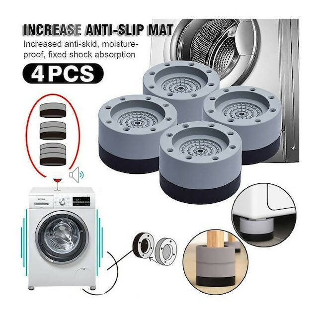 4pcs Universal Shock and Noise Cancelling Anti-Vibration Pads