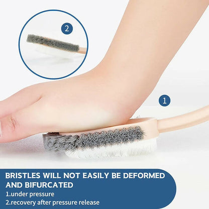 Long Handle Shoe Brush Cleaner, Professional Shoe Cleaning Brush, Multifunctional Long-Handled Shoe Brush, Can be Hung Design