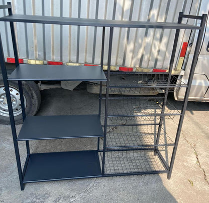 Multi functional Strong Metallic Kitchen Rack with Movable & Lockable wheels - 80×32*135cm(L*W*H)