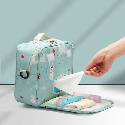 Multifunctional Fashion Diaper, Stylish and Spacious Diaper Bag Backpack, Disposable Reusable Fashion Prints, Baby Shoulder Bag