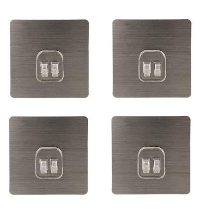 Magic Self Adhesive Plastic Wall Hooks, Heavy Duty Hooks, No Drilling, No Screws - Pack of 10(Doubles) OR Pack of 20(Singles)