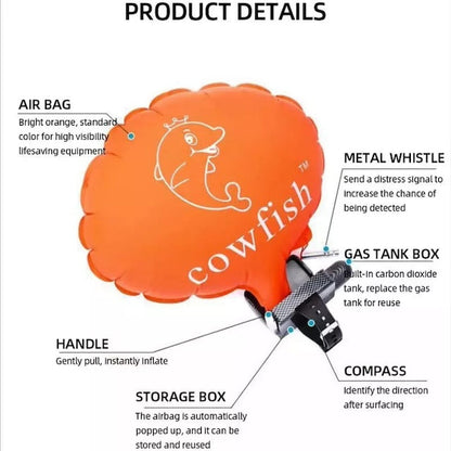 Anti-drowning Bracelet, Puffer Wearable Portable Rescue Device, LightWeight Float Wristband Water Buoyancy Aid Device
