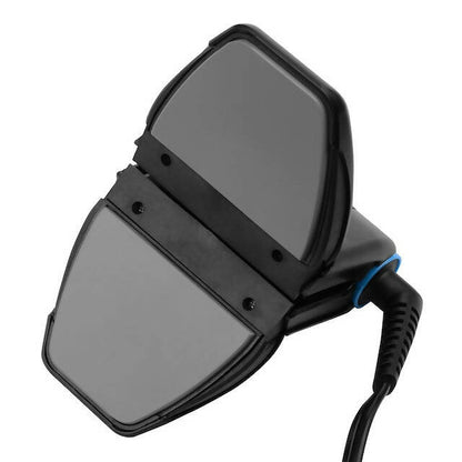Easily Portable and Foldable Travel Iron with Adjustable Temperature Settings, Non-Stick Plates