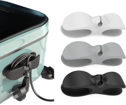 A pair of Multipurpose Kitchen Appliance Cable Winder, Cable Wrapper, Cable Organizer - Stick Firmly on Kitchen Appliances